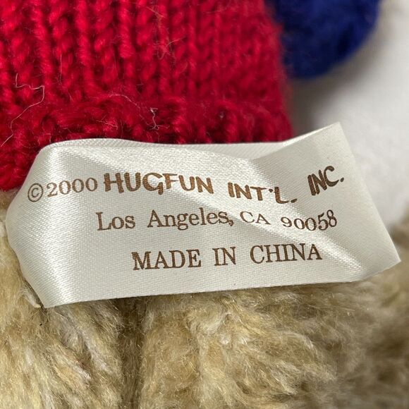 Lot of 4 Vintage Hugfun Int'l Teddy Bear in Sweater Jointed 8" Tall Plush 2000 - Picture 6 of 10